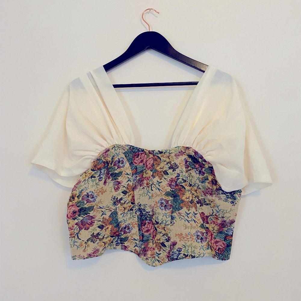 Cider Peasant Top 2xL & 3xL bohemian crocheted corset. Fairycore. Cottagecore.